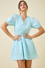 Azure Whisper Mini Dress