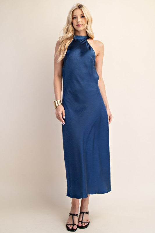 Stop And Stare Dress Blue