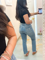 RISEN High Rise Cropped Jean