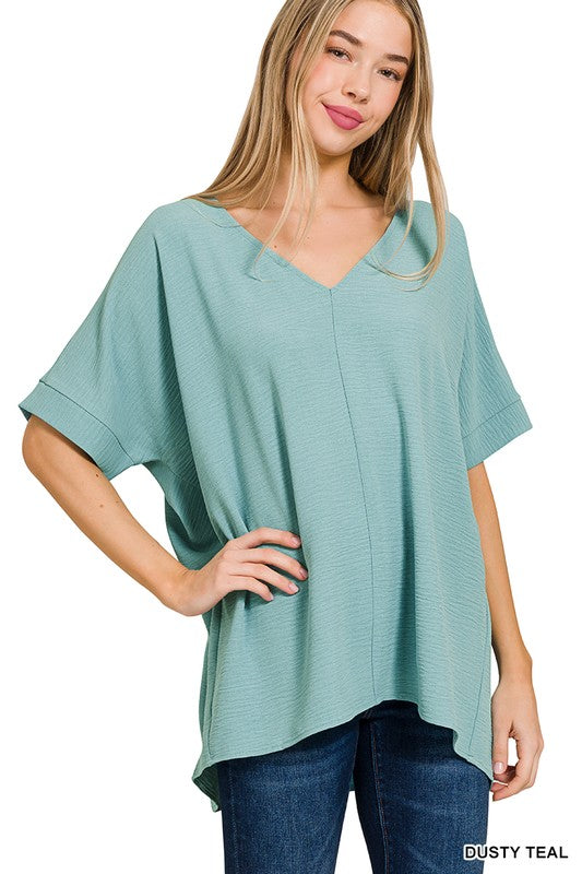 DB Bestie Boo Top Dusty-Teal