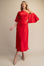 Whimsical Sense Of Style Midi Dress Red