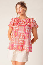 Sunset Mosaic Top