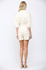 All The Rage Romper Ecru