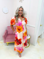 Ivy Collared Dress Coral