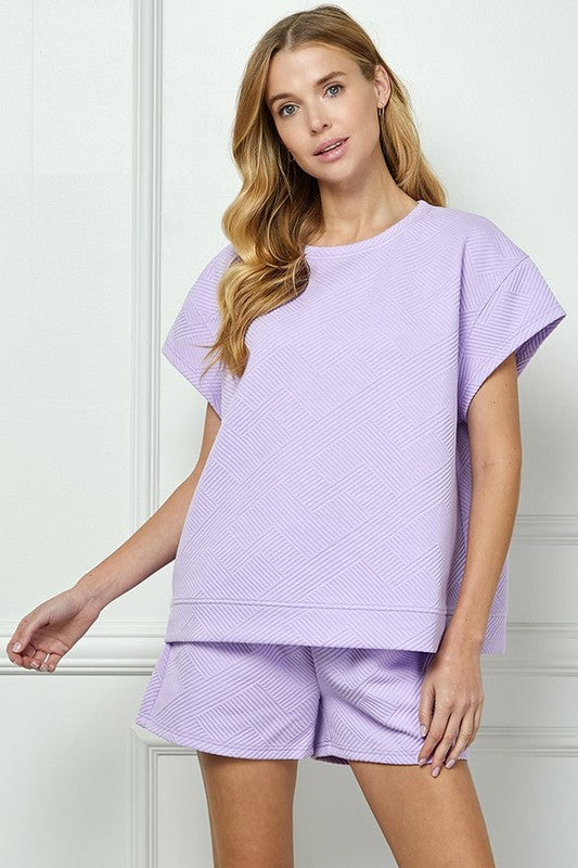 I'll Wear This Everyday Shorts Set Lavender