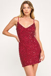 Sensual Sass Dress Wine