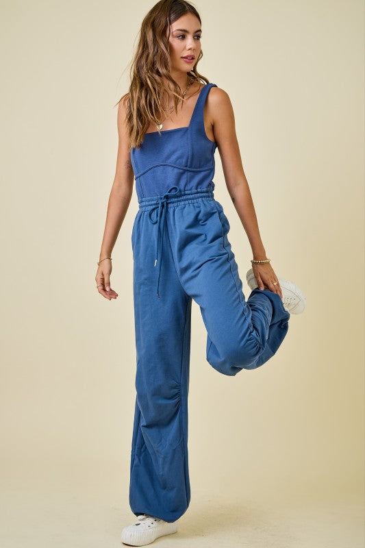 Don't You Wish Jumpsuit Skyline