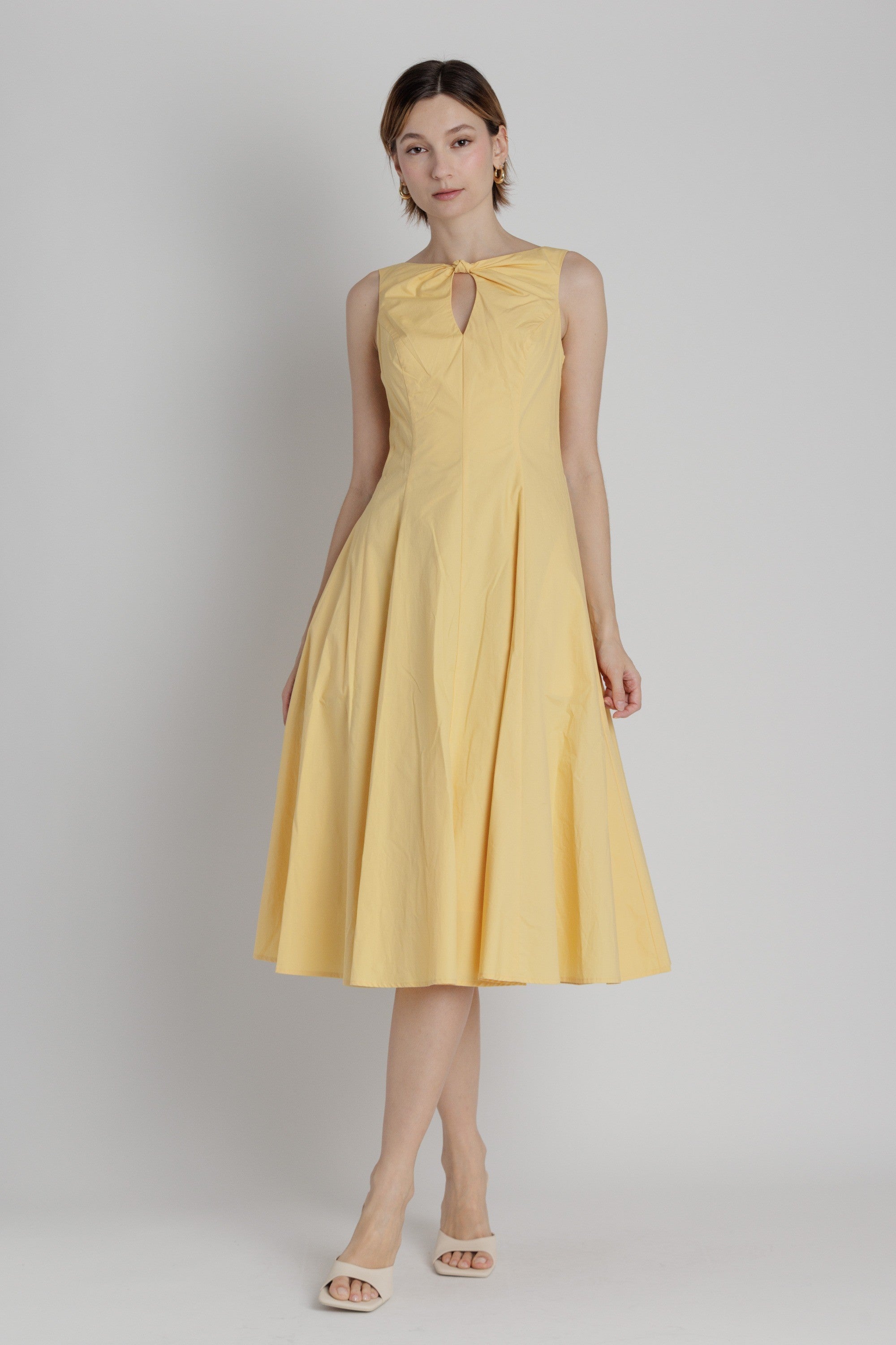 Ember Grace Midi Dress - Yellow