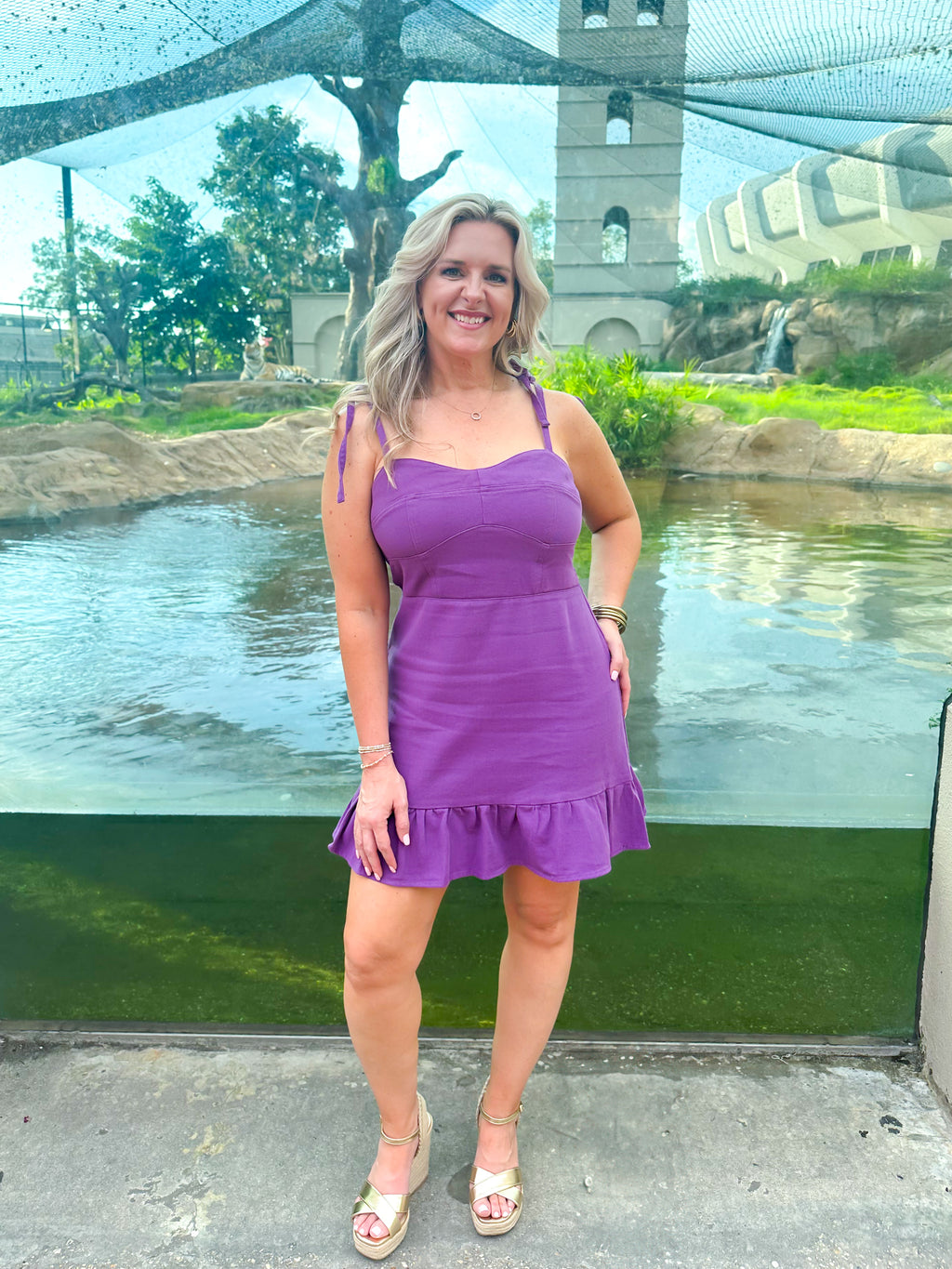 Hold Me Tight Dress Purple