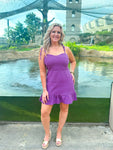 Hold Me Tight Dress Purple