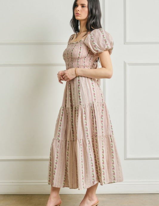 Garden Rose Midi Dress