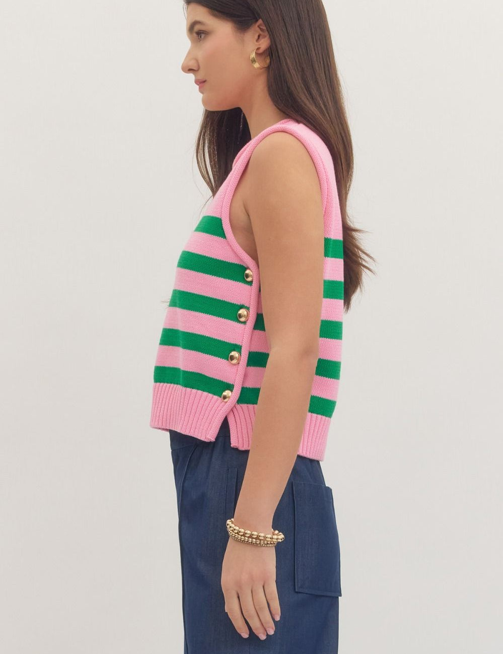 Chasing Sunshine Top - Pink/Green