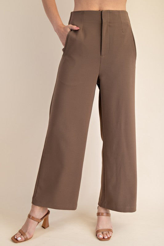Straight To The Point Pants Mocha