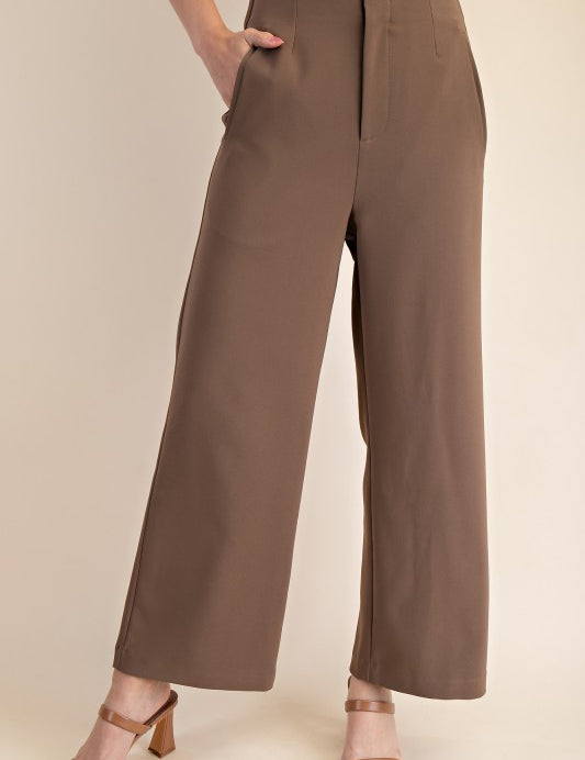 Straight To The Point Pants Mocha