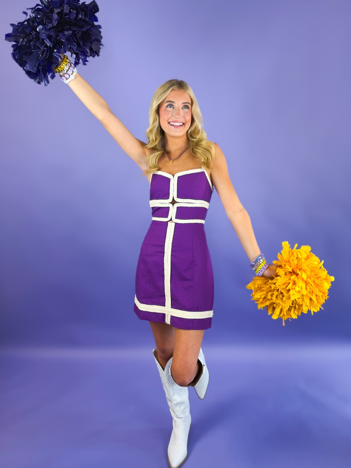 Stadium Cutie Mini Dress - Purple