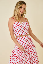 Polka Dot Party Top Red