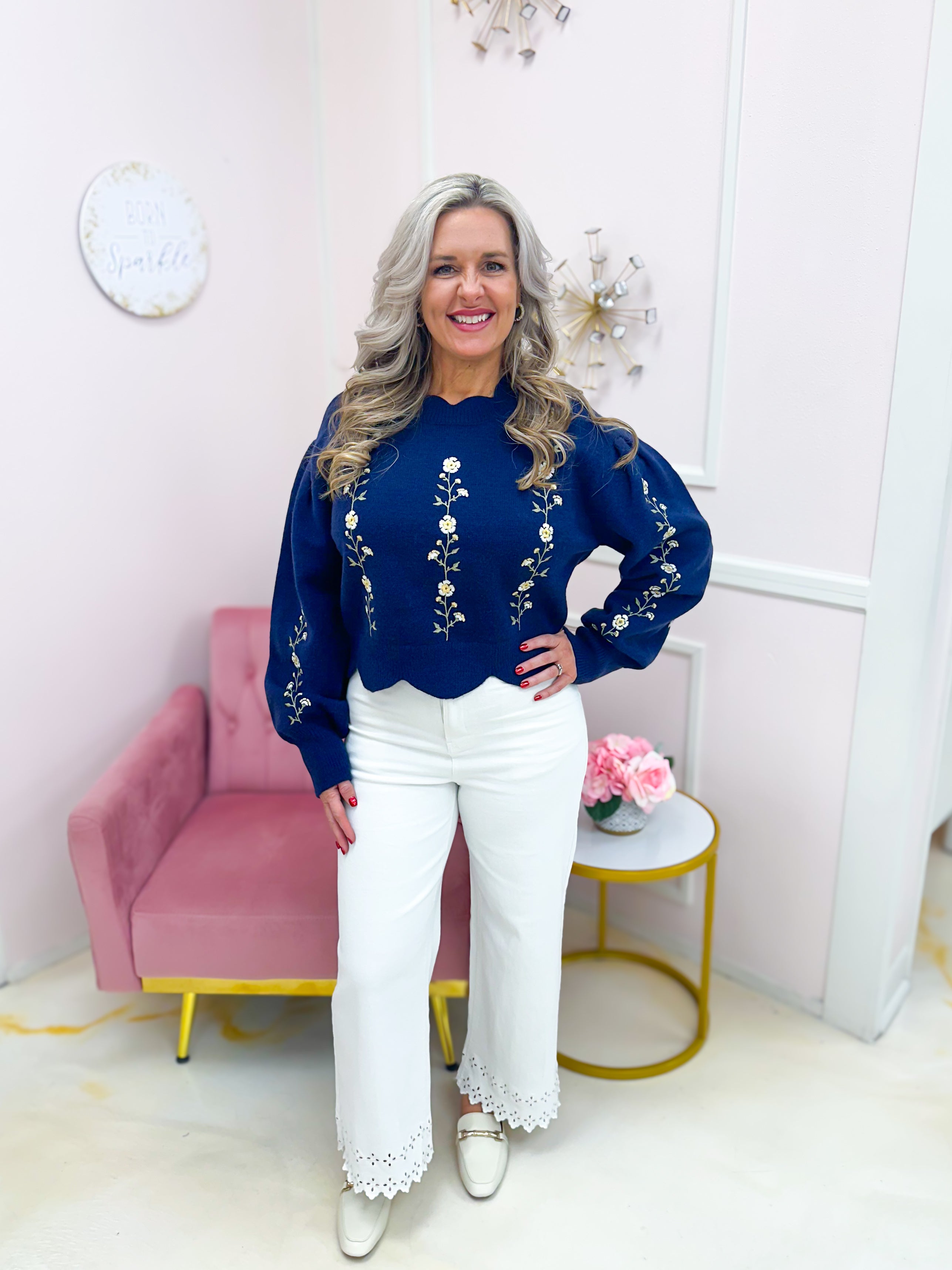 Snowdrop Sweater Navy