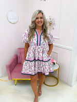 Floral Frenzy Dress Pink