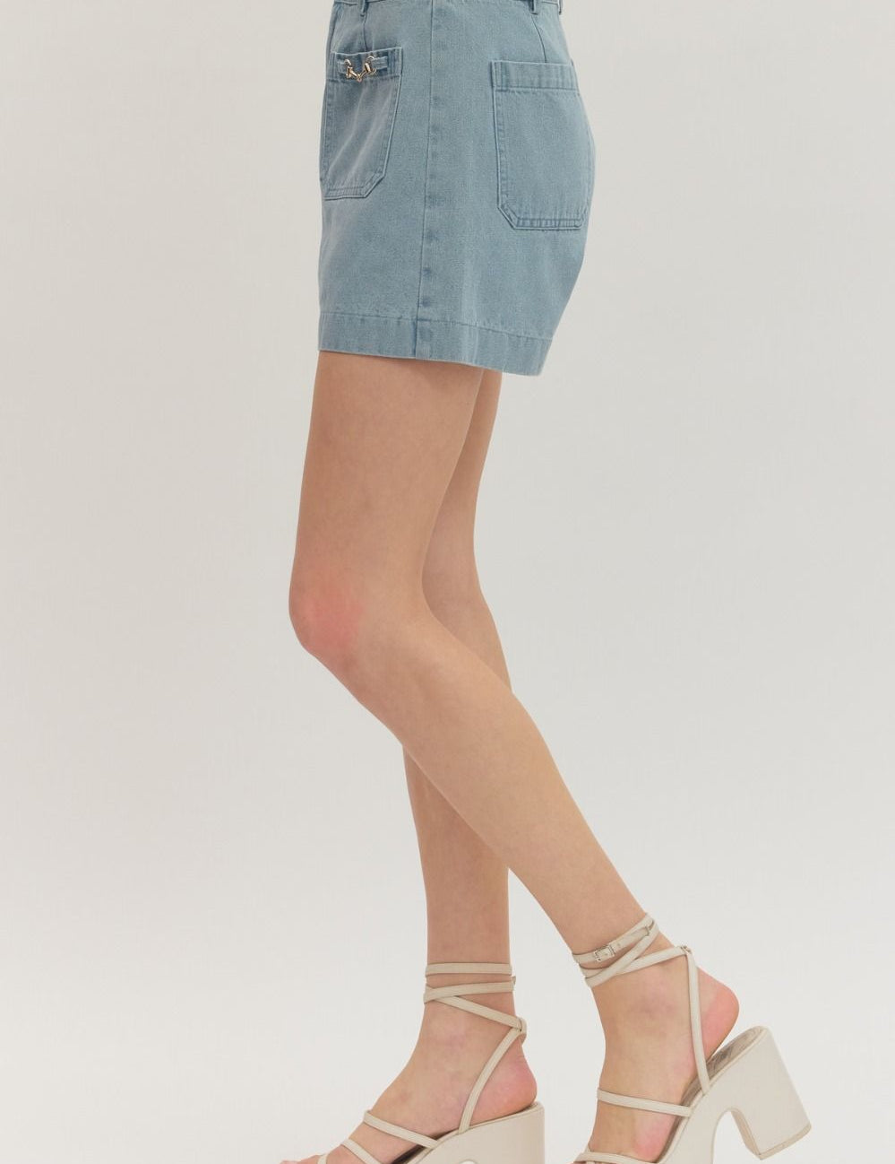 Pretty Little Plans Shorts - Denim