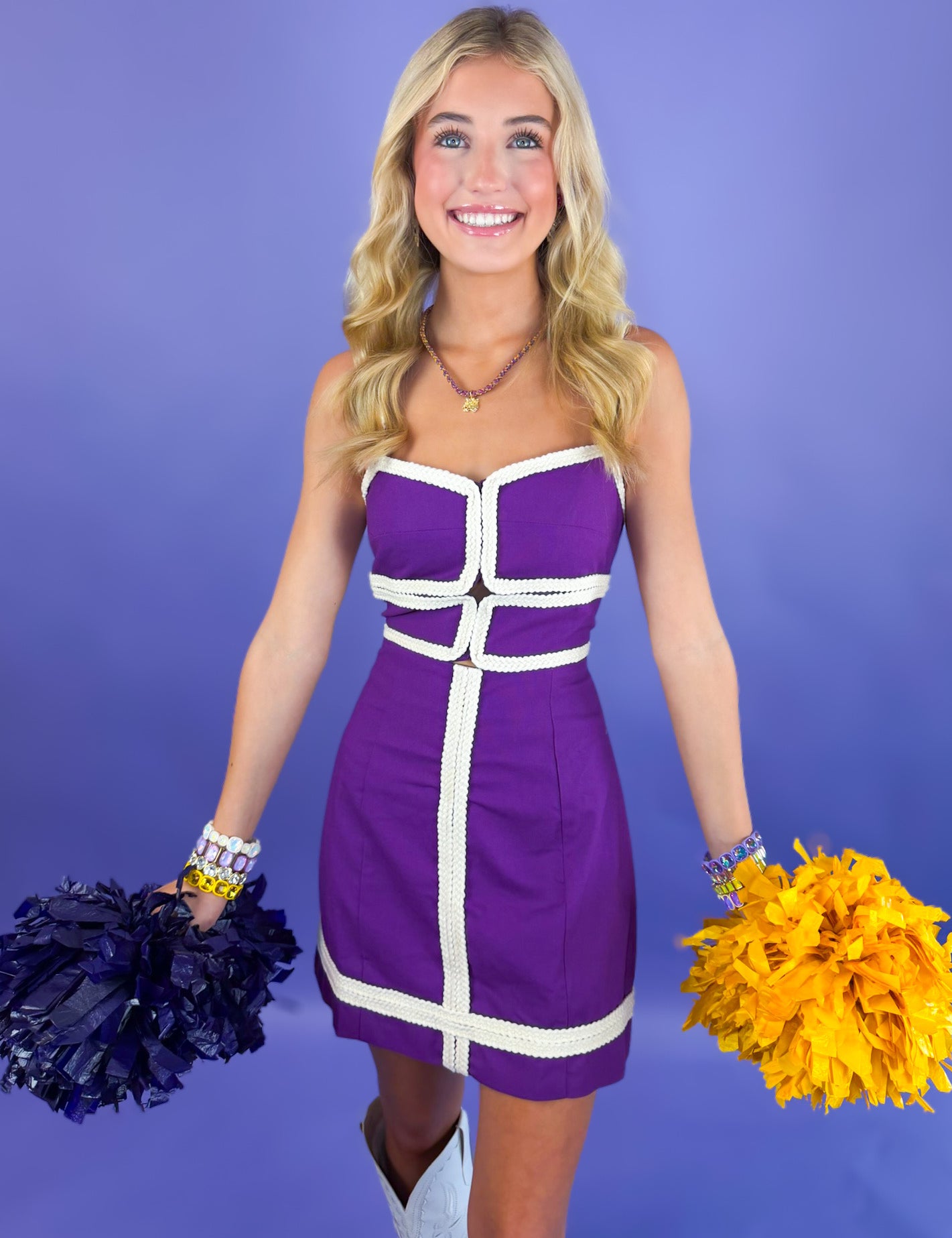 Stadium Cutie Mini Dress - Purple