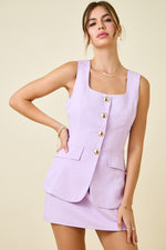 I Mean Business Romper Lavender