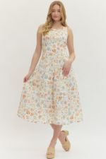 Escape to the Coast Dress Cream