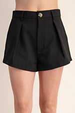 Pleating My Case Shorts Black