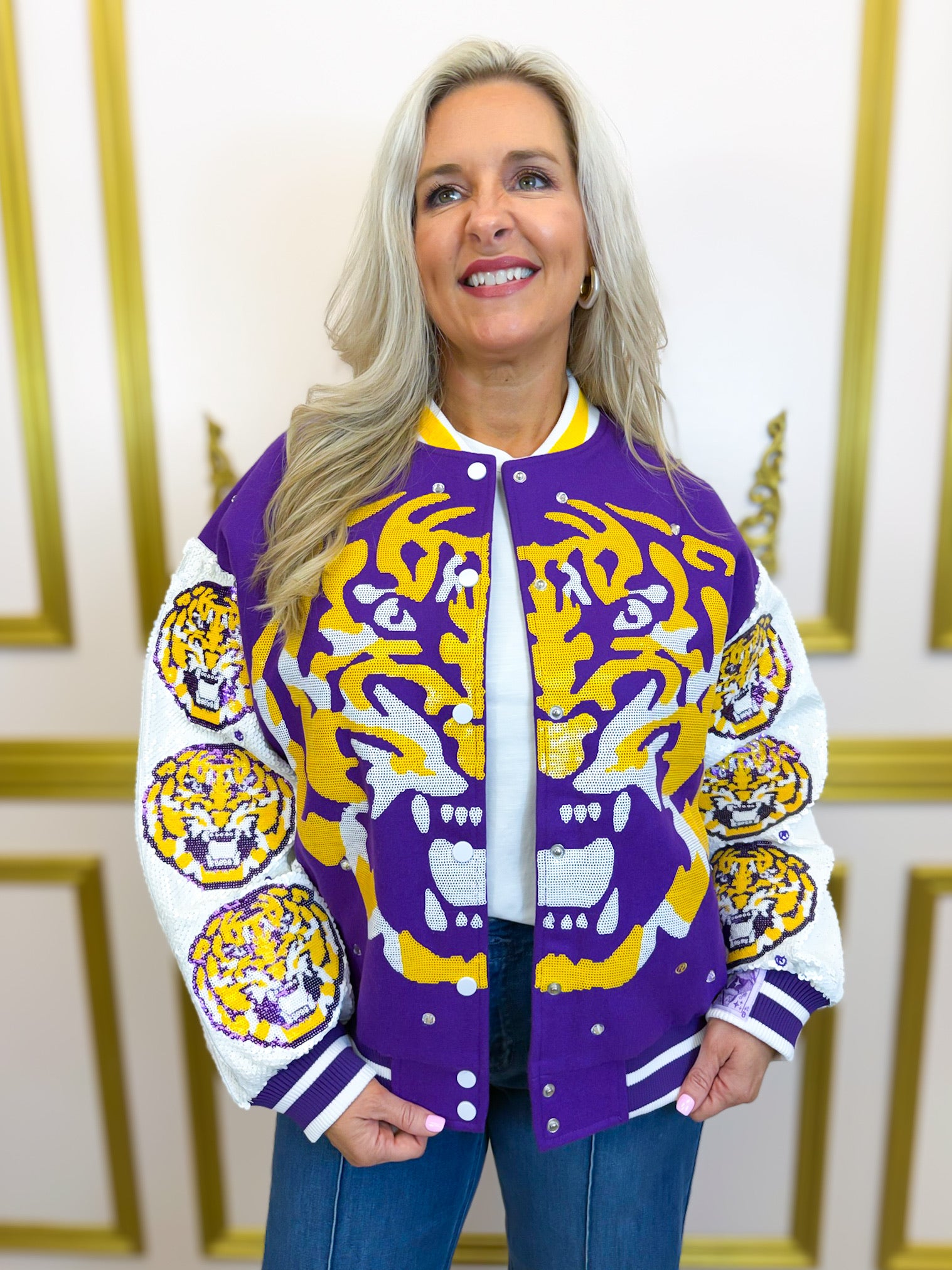 QOS Licensed LSU Bomber Jacket