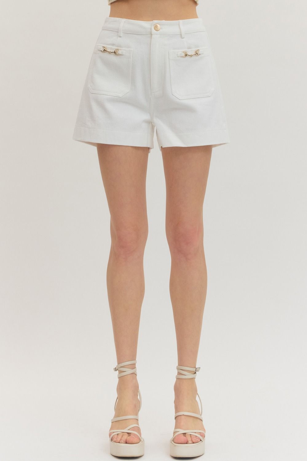 Pretty Little Plans Shorts - White