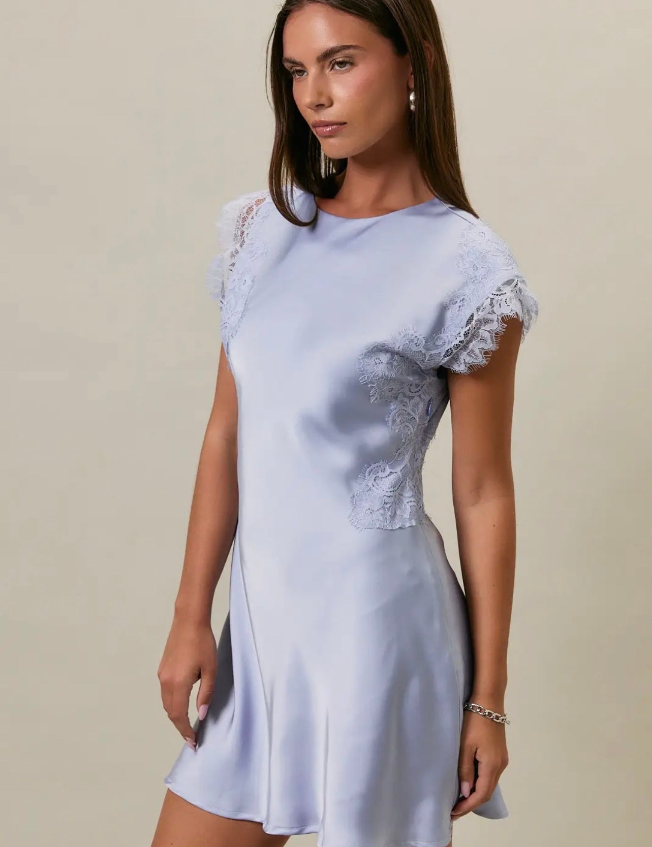 Delicate Dreams Mini Dress - Blue