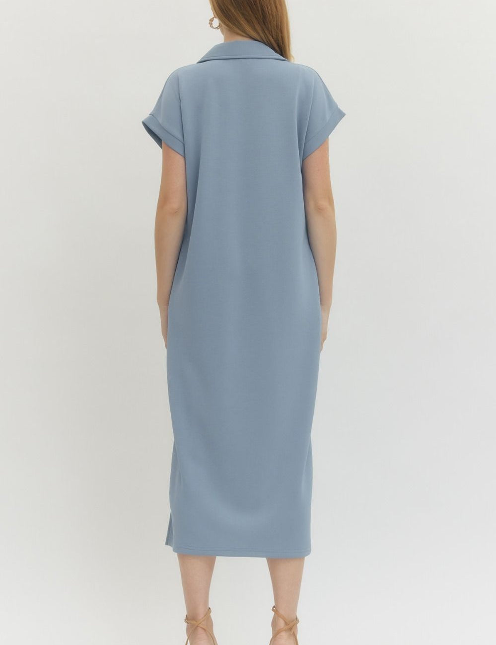 Willow Midi Dress -Chambray