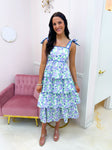 Blooming Charm Dress Periwinkle