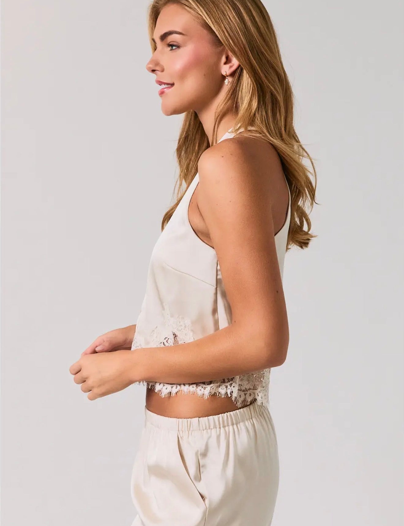 Delilah Lace Top - Ecru