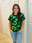 QOS Clover And Horse Shoe Tee