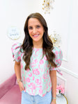 Mint To Be Pink Top