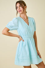 Azure Whisper Mini Dress