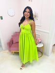 So Alive Midi Dress Lime