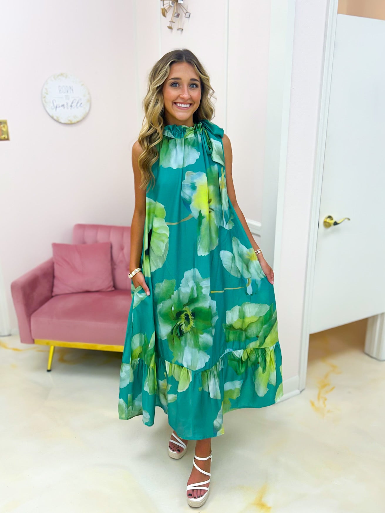 Laguna Bloom Midi Dress