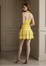 Refined & Radiant Mini Dress Yellow