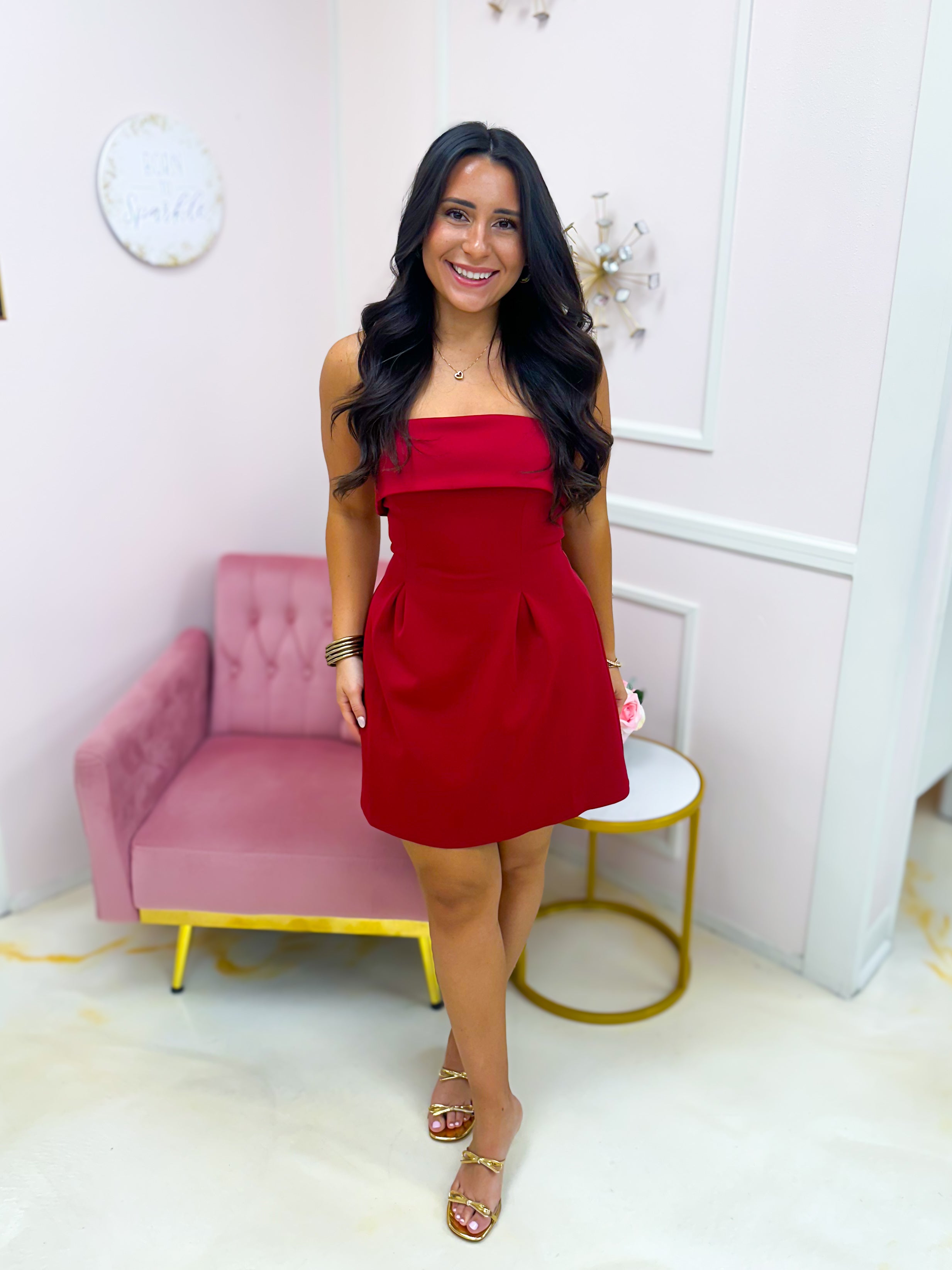 Big Moments Dress Wine