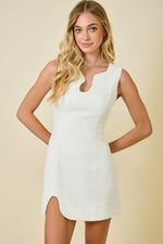 Sun-kissed Soirée Mini Dress White