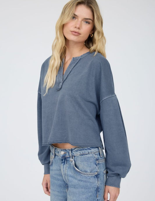 Morning Tide Top - Ash Blue