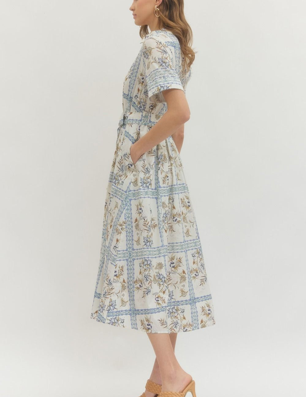 Estate Garder Border Midi Dress