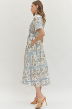 Estate Garder Border Midi Dress