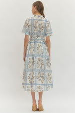 Estate Garder Border Midi Dress