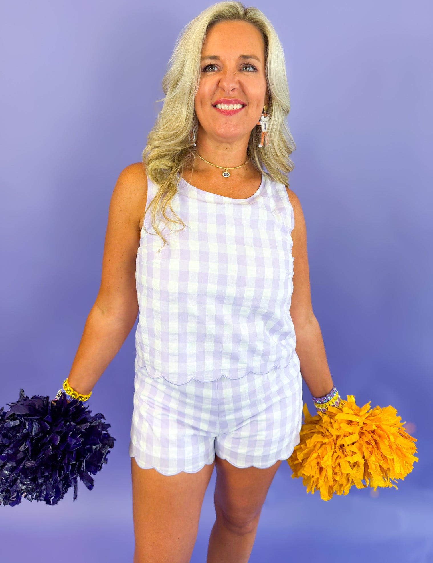 Geaux Gingham Set