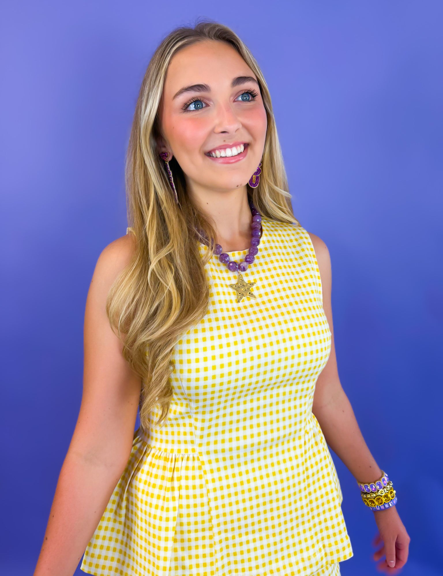 Sweetheart Gingham Set - Yellow