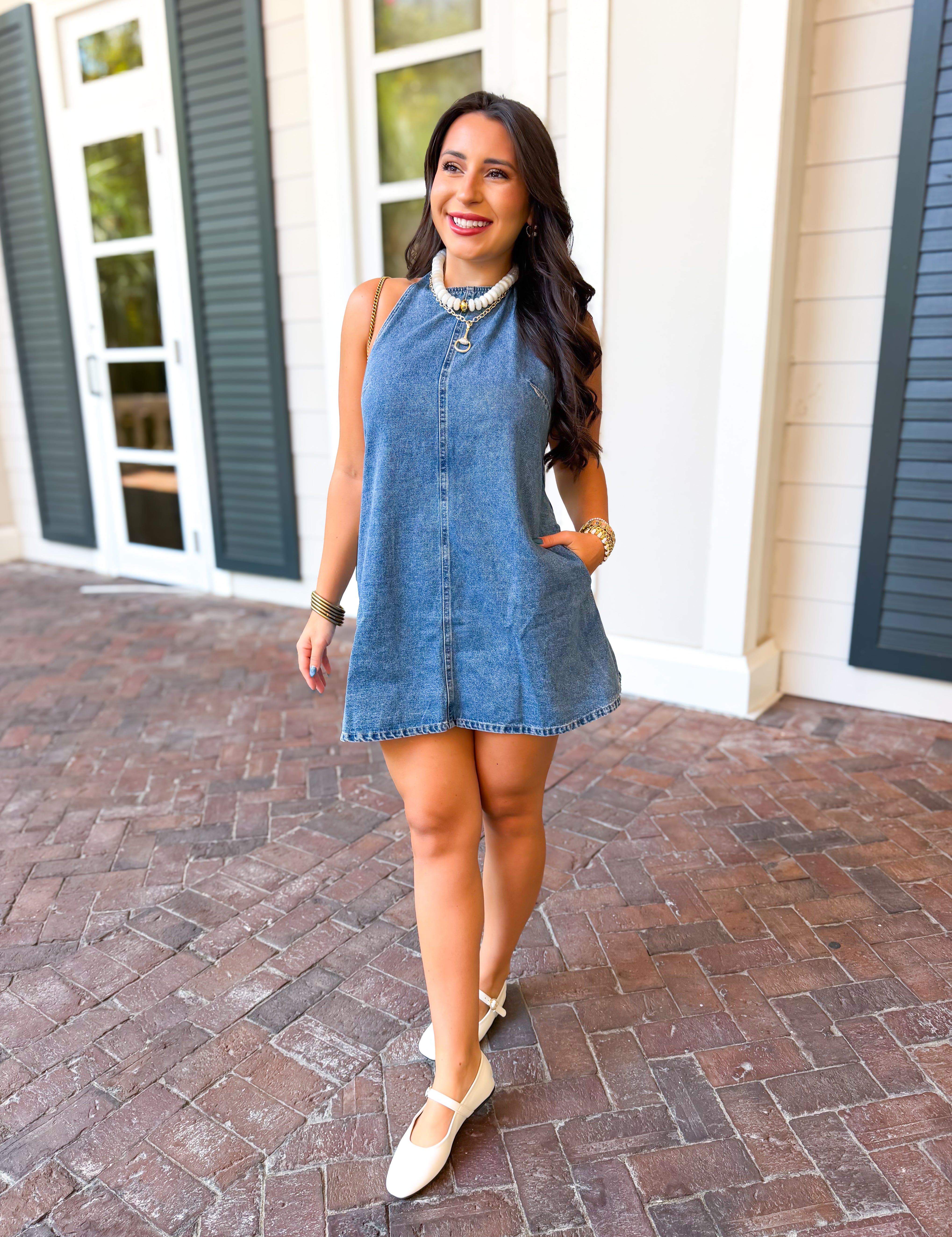 Saturday In The South Dress - Denim