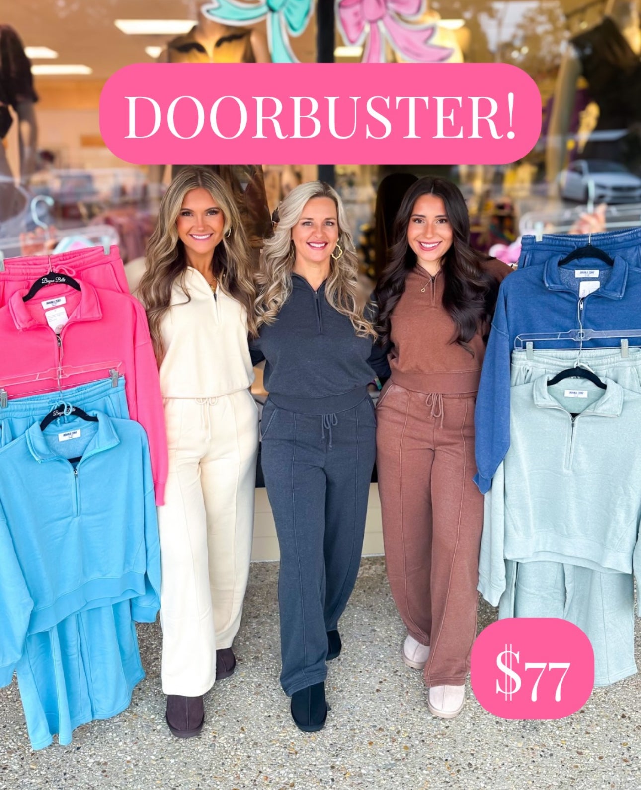 Cozy Door Buster Set Sage