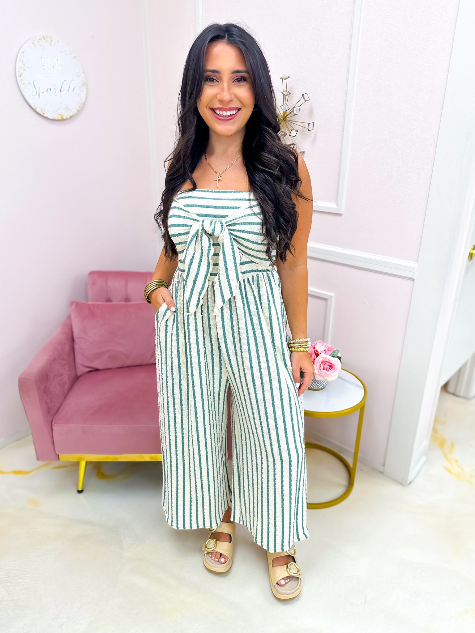 Coastal Retreat Jumpsuit - Sage